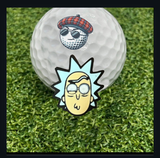 Rick and Morty Golf Ball Markers