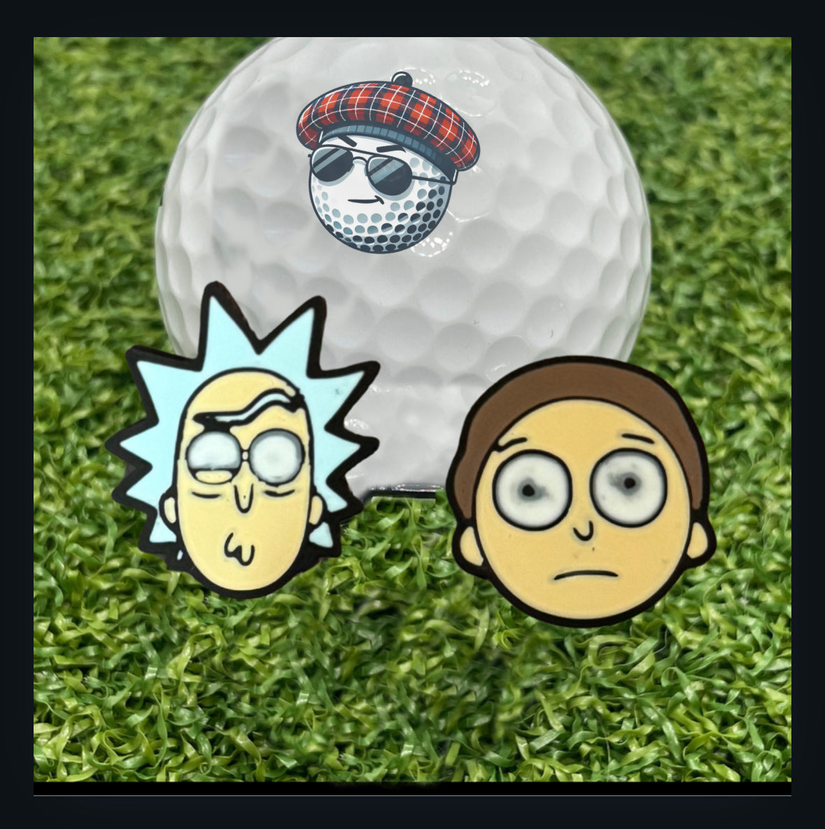 Rick and Morty Golf Ball Markers