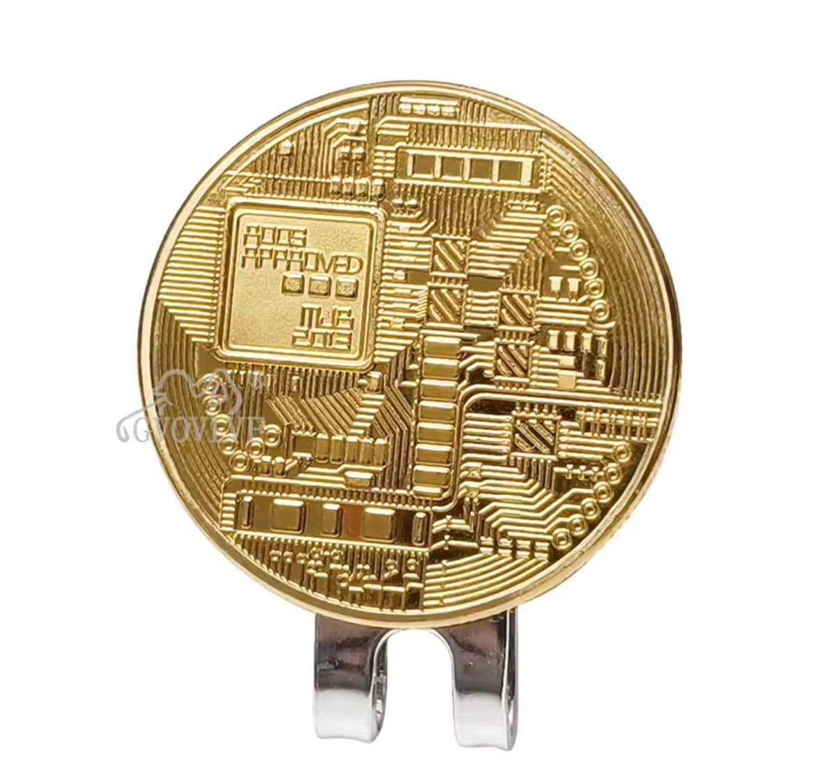 Bitcoin Ball Marker with Hat Clip: Crypto on the Course