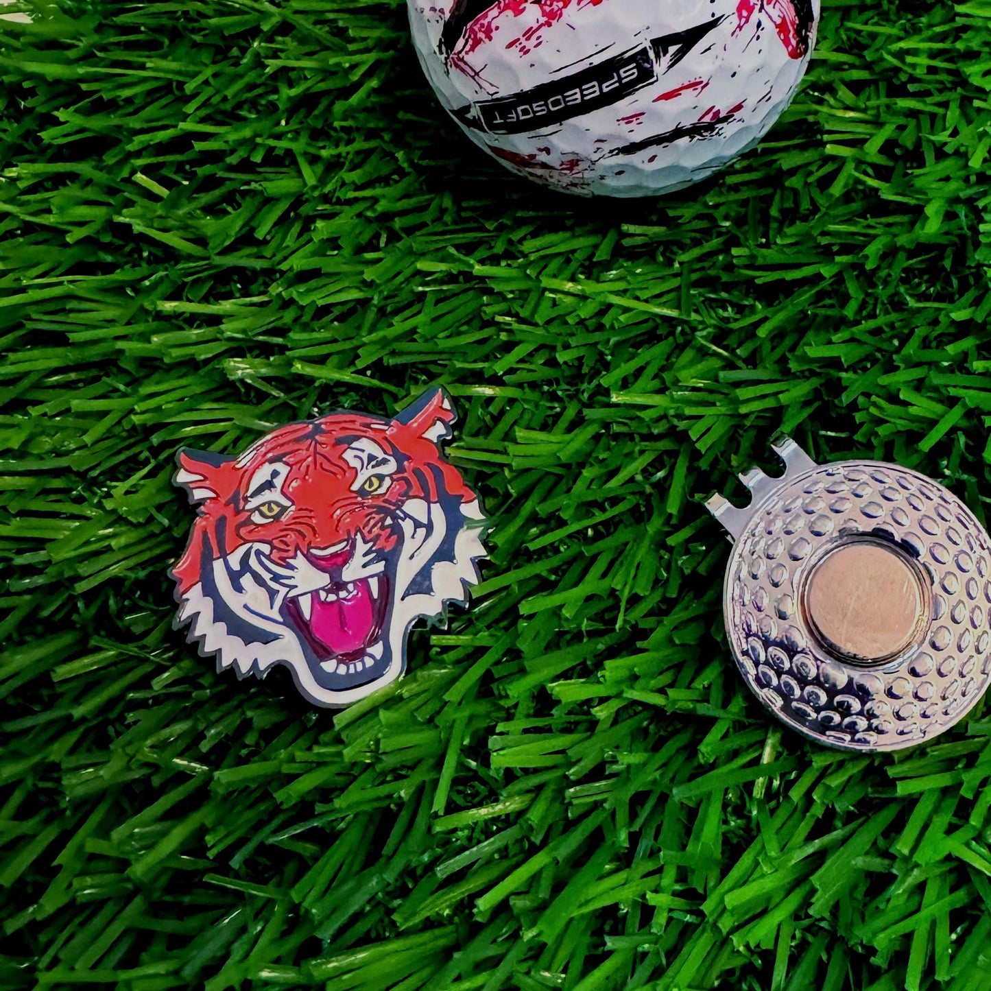 Tiger Golf Ball Marker