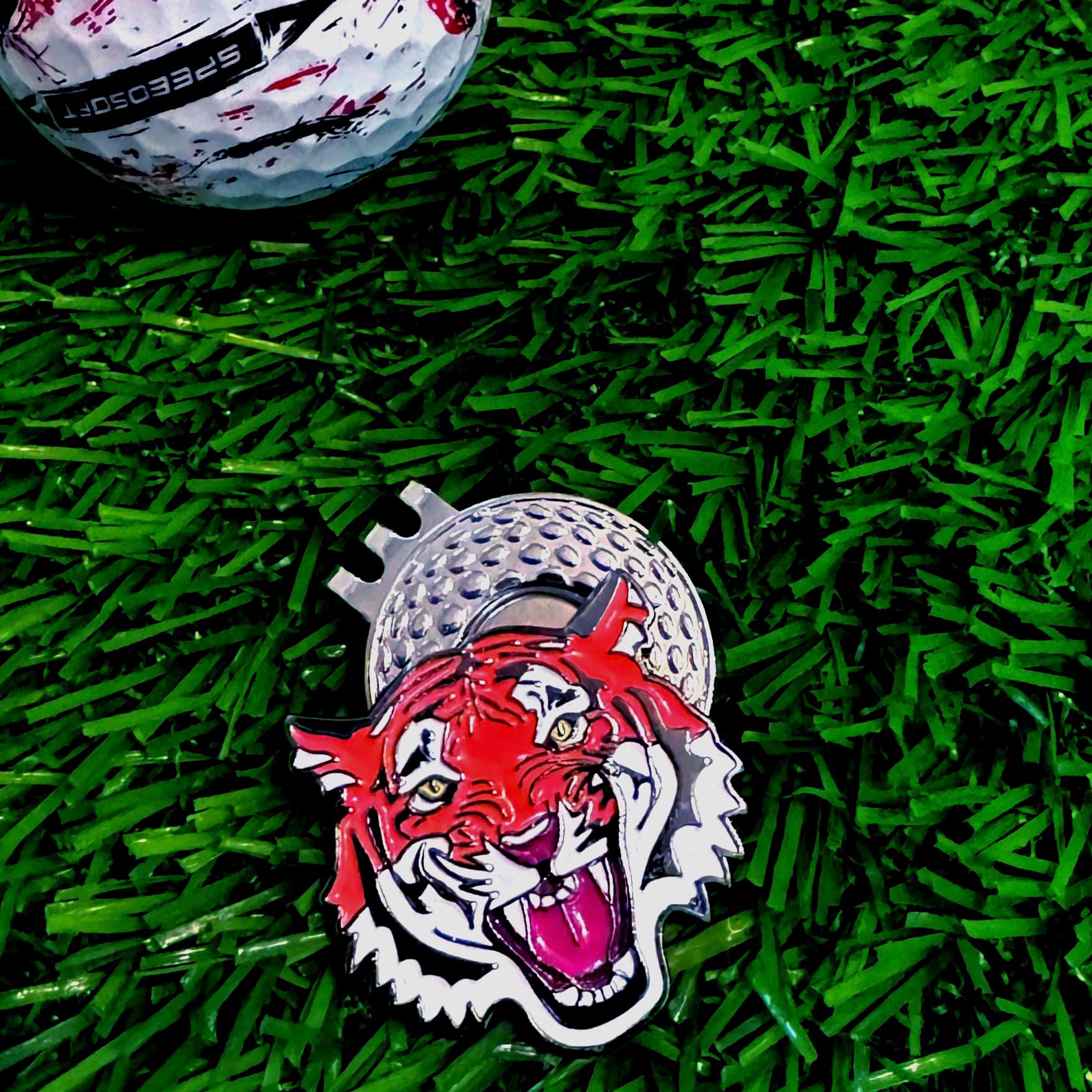 Tiger Golf Ball Marker